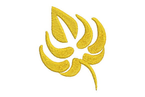 Golden Bodhi Leaf: A Seasonal Embroidery Gem